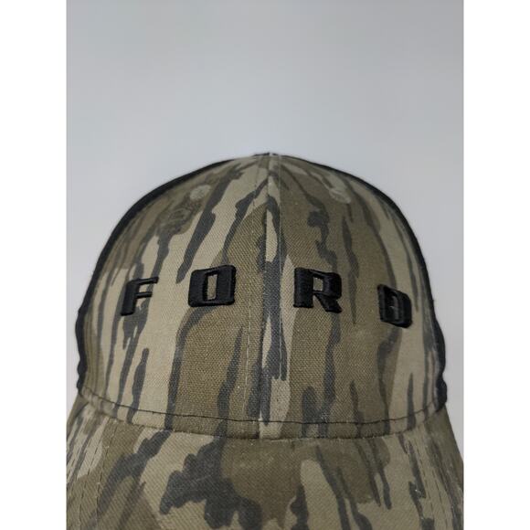 Official Ford Black & Camo Hat Mesh Back Size XL Embroidered Spell Out - Picture 3 of 10